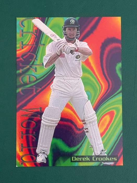 Cricket Card - Derek Crookes 1996 Sportsdeck Cricket Card