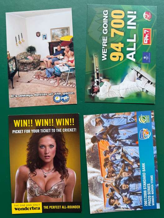 Cricket Postcards - 40 Unique Cricket Postcards