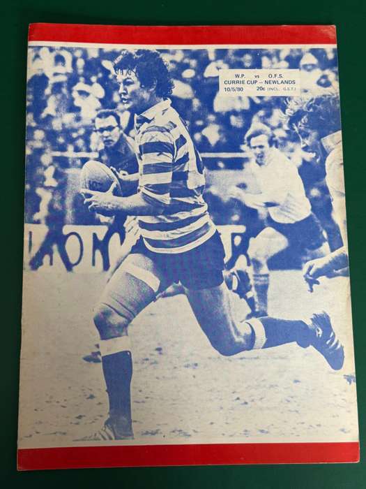 Rugby Programme - Western-Province vs Free State 10/05/1980