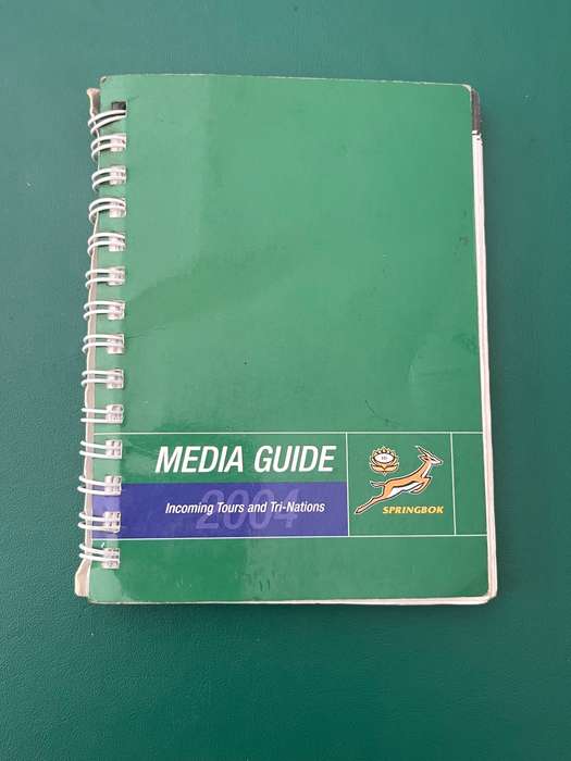 Rugby Book - Media Guide 2004 Springboks Incoming Tour and Tri-Nations