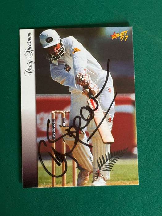 Cricket Card - *SIGNED* Craig Spearman 1997 Select Cricket Card