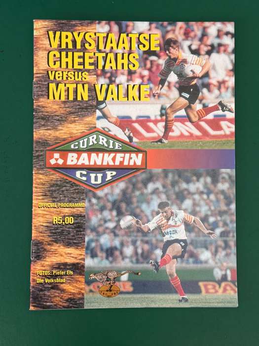 Rugby Programme - Free State vs Falcons 18/07/1998