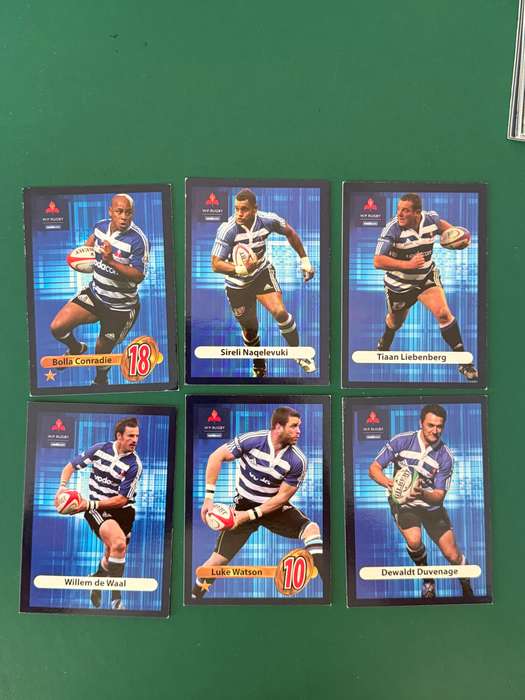 Rugby Cards - 6 * Western-Province 2009 Big Ball Rugby Cards