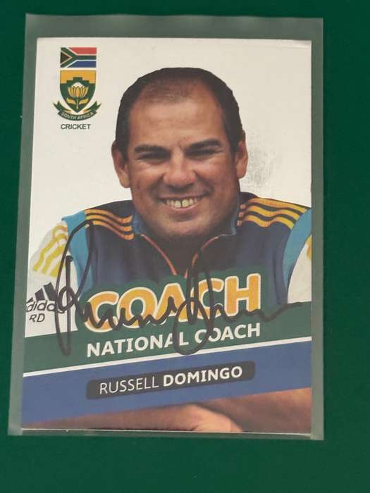 Cricket Card - *SIGNED* Russel Domingo 2014 Big Ball Cricket Card