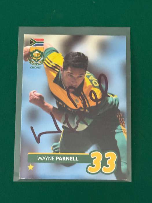 Cricket Card - *SIGNED* Wayne Parnell 2014 Big Ball Cricket Card