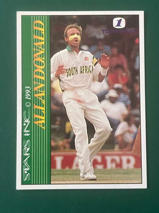 Cricket Card - Allan Donald 1993 Topsport Cricket Card