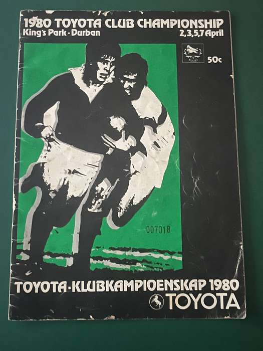 Rugby Programme - 1980 Toyota Club Championships