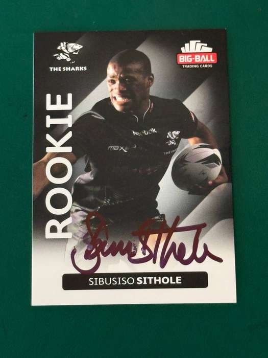 Rugby Card - *SIGNED* Sibusiso Sithole 2012 Big Ball Rugby Card