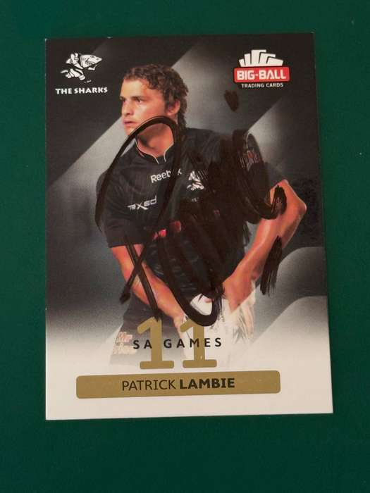 Rugby Card - *SIGNED* Pat Lambie 2012 Big Ball Rugby Card