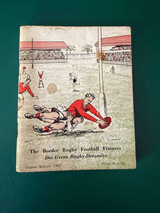 Rugby Itinerary - (1965 Season) Border Rugby Football Fixtures (112 pages)