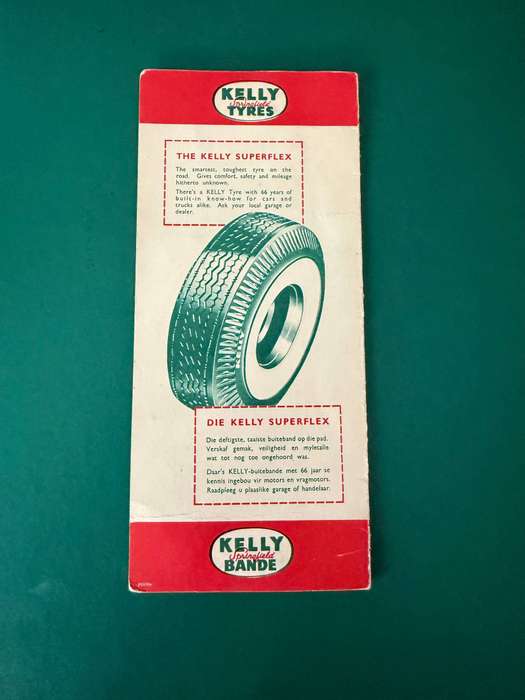 Rugby Itinerary - 1960 All Black tour of South-Africa issued by Kelly Tyres