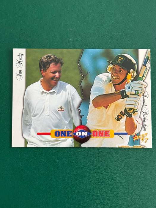 Cricket Card - Ian Healey/Dave Richardson 1997 Select Cricket Card