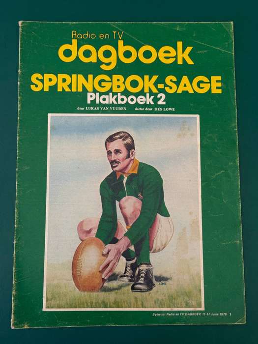 Rugby - Springbok Sage Plakboek 2 issued by Radio an TV Dagboek (11-17 June 1979)