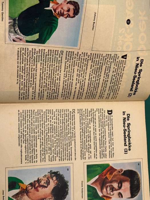 Rugby - Springbok Sage Plakboek 2 issued by Radio an TV Dagboek (11-17 June 1979)