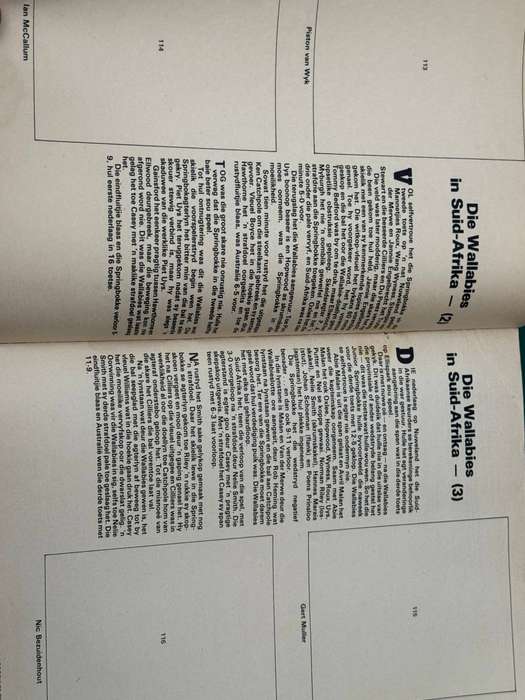 Rugby - Springbok Sage Plakboek 3 issued Radio and TV Dagboek (20-26 August 1979)