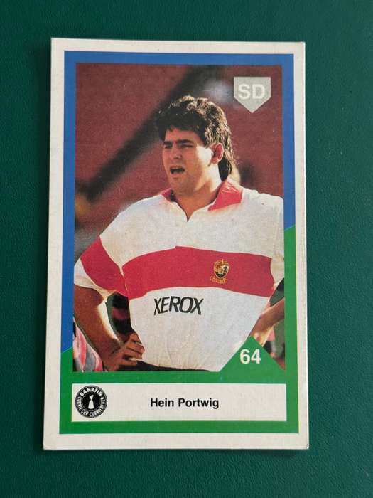 Rugby Card - Hein Portwig 1992 Sports Deck Rugby Card