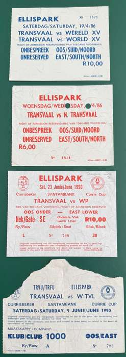 Rugby Tickets (Bundle) - Four (4) * Rugby Tickets