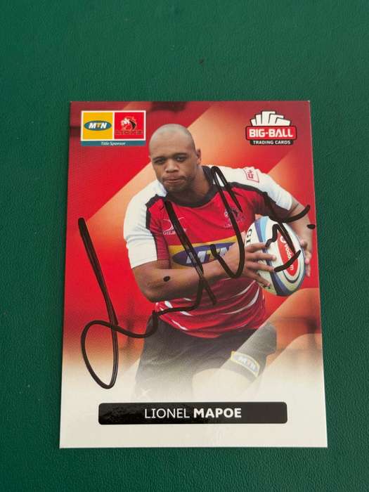 Rugby Card  *SIGNED* Lionel Mapoe 2012 Big Ball Rugby Card