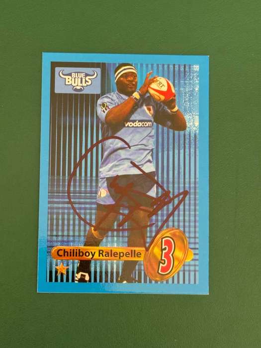 Rugby Card - *SIGNED* Chiliboy Ralepelle 2009 Big Ball Rugby Card Rugby Card