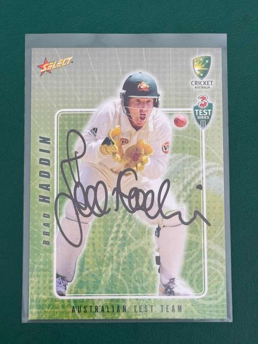 Cricket Card - *SIGNED* Brad Haddin 2008 Select Cricket Card (Nr8)