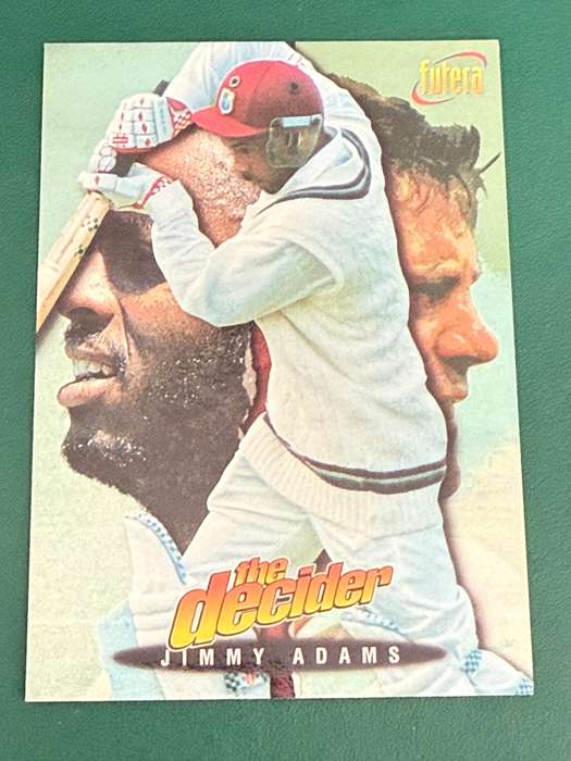 Cricket Card - Jimmy Adams (Nr8) 1996 Futera Cricket Card