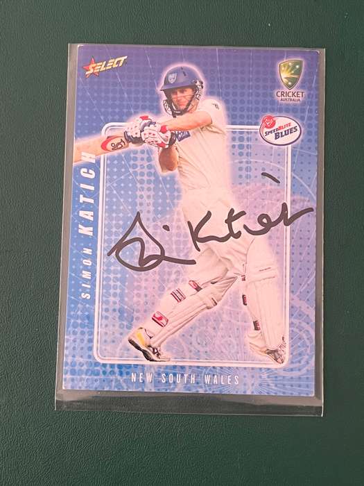 Cricket Card - *SIGNED* Simon Katich 2008 Select Cricket Card