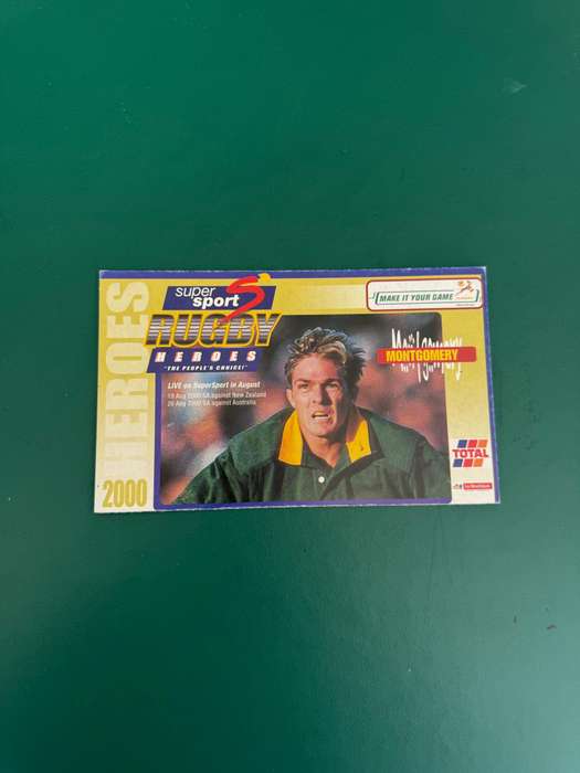 Rugby Card - Percy Montgomery 2000 Total Rugby Card