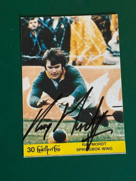 Rugby Card - *SIGNED* Ray Mordt Gold Reef City Card (Nr30)