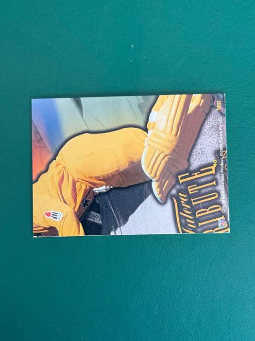 Cricket Card - *SIGNED*  Shane Warne (Nr40) 1996 One Day Moments Futera Cricket Card