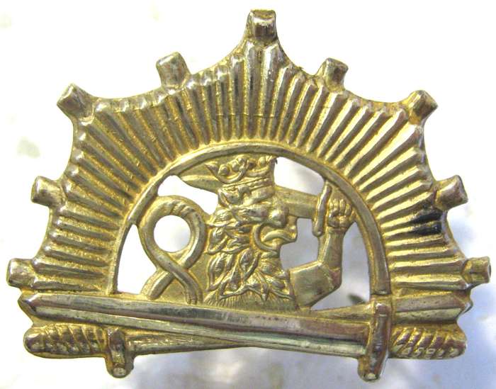 WW2 FINLAND  CADET OFFICERS SHOULDER STRAP BADGE WITH PINS IN GOOD CONDITION