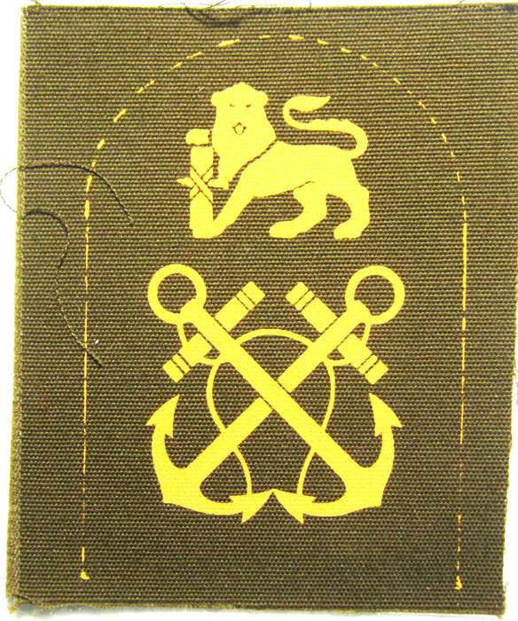 OLD S.A. NAVY MARINES PETTY OFFICER PRINTED BADGE IN UNUSED CONDITION