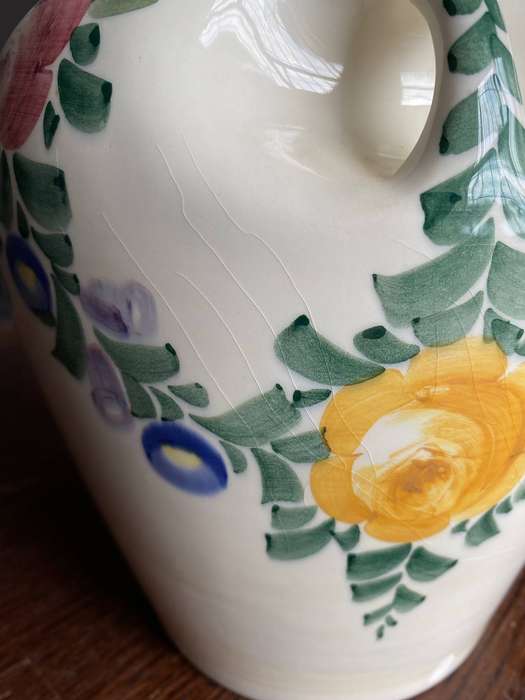 Zell Baden Handgemalt, hand painted 2634 Vase,hight:19cm,diameter top 11.5cm,vintage, 1930/40,