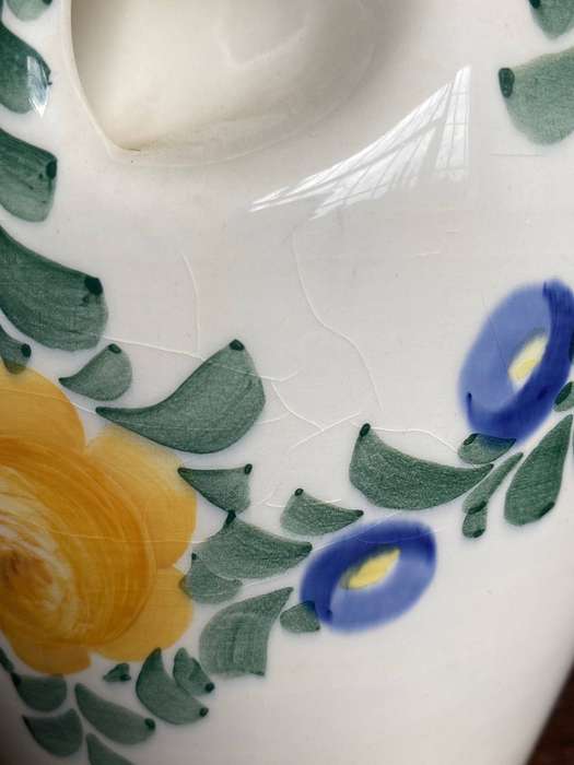 Zell Baden Handgemalt, hand painted 2634 Vase,hight:19cm,diameter top 11.5cm,vintage, 1930/40,