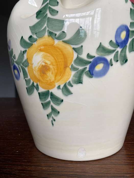 Zell Baden Handgemalt, hand painted 2634 Vase,hight:19cm,diameter top 11.5cm,vintage, 1930/40,