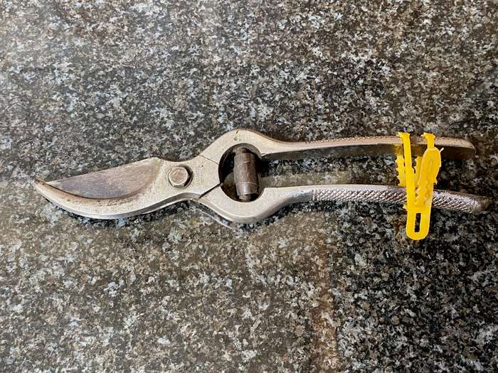 Vintage pruning garden shears iron,Germany,ChromNickel Garantie Stahl,