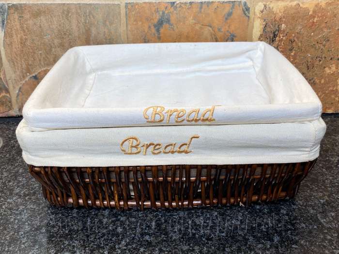 2 x Bread Basket 34cm x 24cm x 11cm and 33cm x 24cm x 6cm