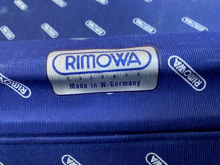 RIMOWA Aluminium Silver Integral Travel Board Case ,W.Germany 37cmx45cmx20cm ,vintage, rare,