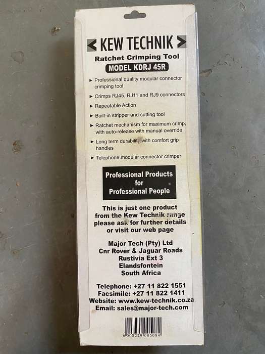 KEW Technik Modular Connector Crimping Tool Model KDRJ 45R,