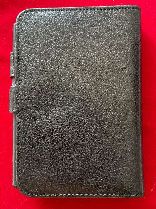 Steiner leather file calender,black (15x10x2cm) from 1997 vintage,collectors item,unused, very rare