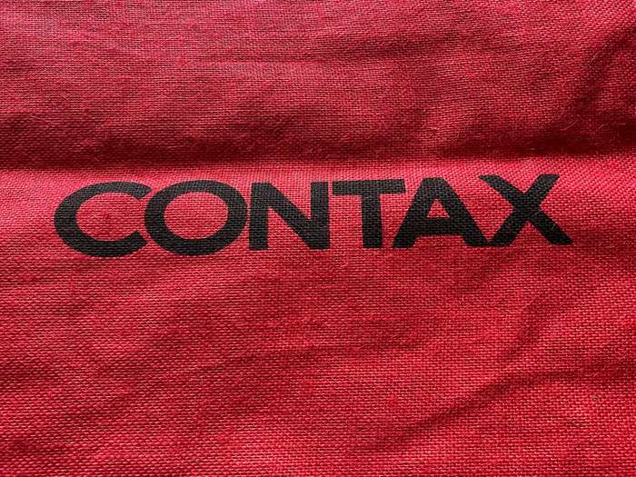 CONTAX FABRIC BAG,red, very strong,new,vintage, never used, collectors item, size approx. 45x50x16cm