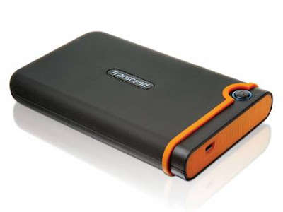 Transcend® StoreJet M Series - 500GB 2.5"  External HDD - USB 2.0, Plug & Play, USB Powered