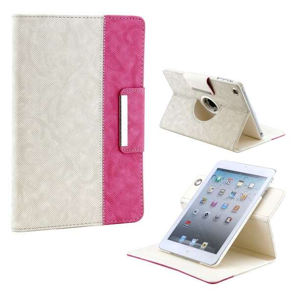 Gearonic 360 Rotating PU Leather Case Smart Cover for iPad Mini iPad Mini 2 Reti