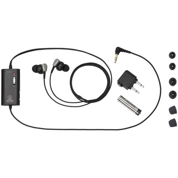 Audio-Technica ATH-ANC23BK QuietPoint® Active Noise-Cancelling In