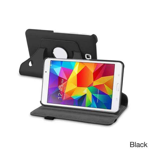 BasAcc 360 Swivel Rotating Stand Leather Case Cover for Samsung Galaxy Tab 4 7.0