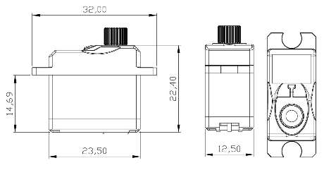 Alturn-USA 9g Micro Servo (Ball Bearing) ("AAS-309BB") - 0.10kg
