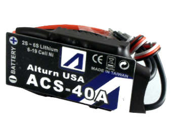 Alturn-USA 40A  Brushless Motor Control  w/ Heat Sink ("ACS-40A+HS") - 0.20kg