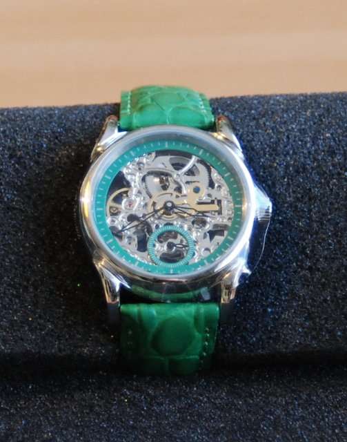 YVES CAMANI Lady Aila SKELETON Watch *HIGH CLASS LUXURY* BRAND NEW IN GOLD JEWEL TIN