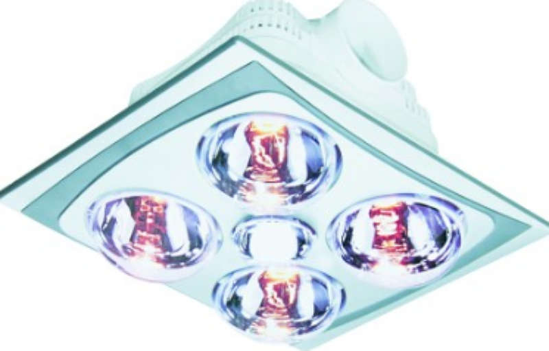 Bathroom Heating Lamp & Light 4 Lamp Metal Finish