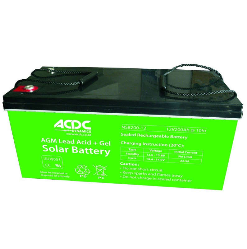 -12V 200Ah AGM Lead Acid And  Gel Solar Battery