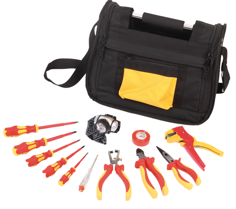 VDE 1000V 12Pc Tool Set + Carry Bag